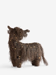 Brown Light Up Wire Hamish Outdoor Ornament - Image 4 of 5