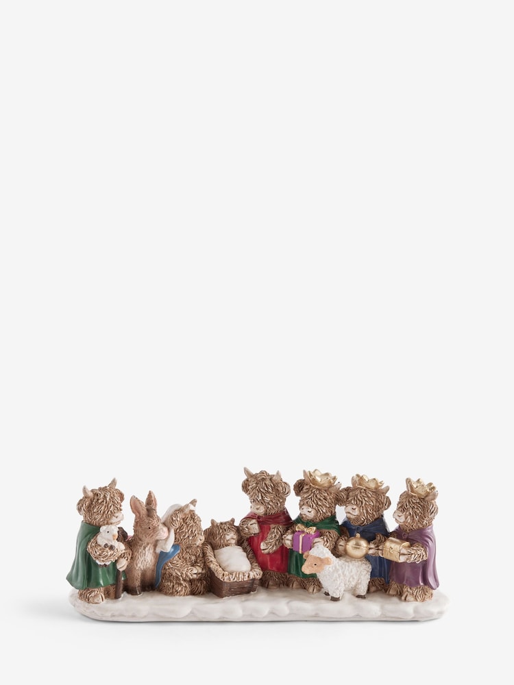 Natural Hamish Christmas Scene Ornament - Image 3 of 3