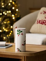 Green/Ecru Robin Ceramic Vase - Image 3 of 4