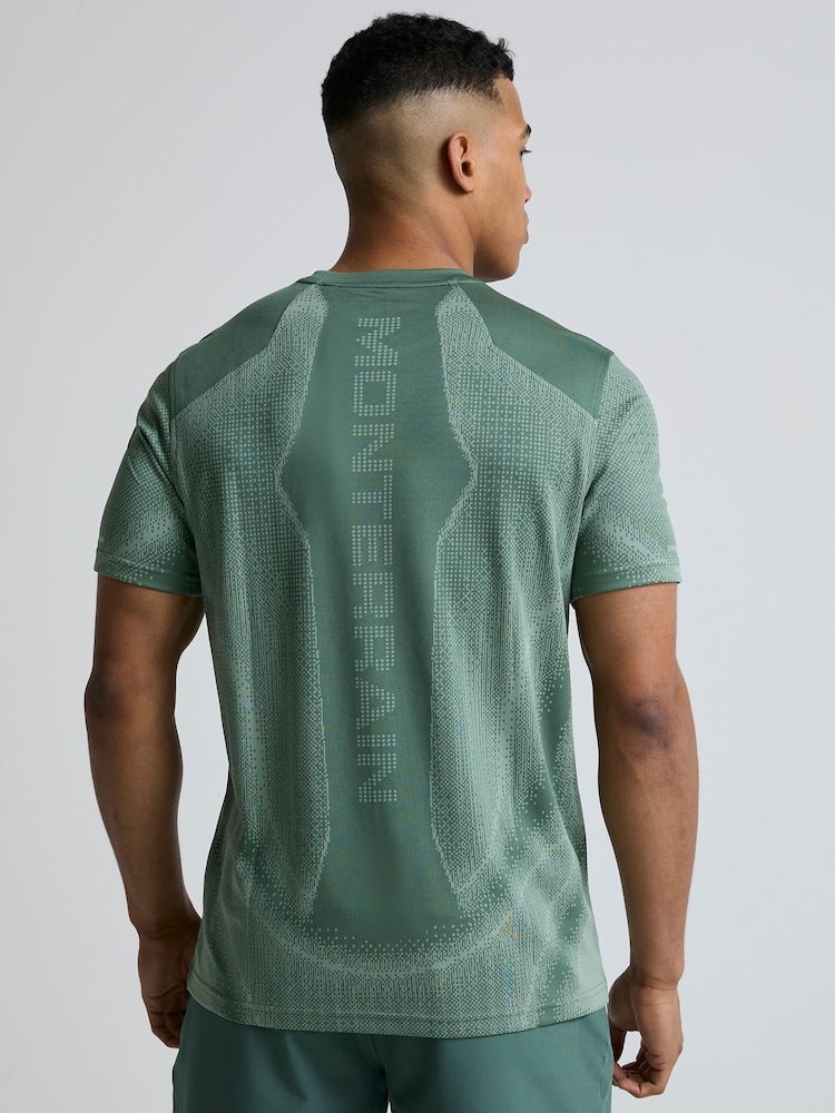 Monterrain Green Vapor Knitted T-Shirt - Image 2 of 5