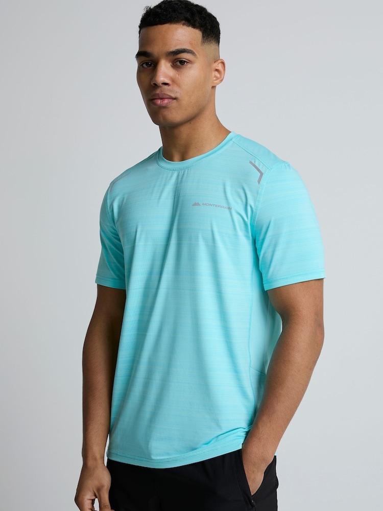 Monterrain Blue Lyder 3.0 Space Dye T-Shirt - Image 1 of 5