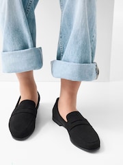 Accessorize Black Suedette Loafers - Image 1 of 3