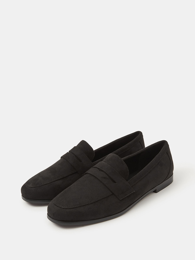 Accessorize Black Suedette Loafers - Image 2 of 3