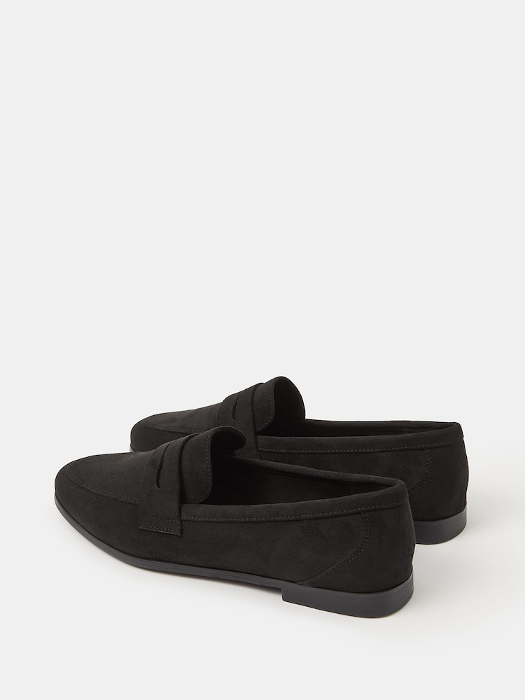 Accessorize Black Suedette Loafers - Image 3 of 3