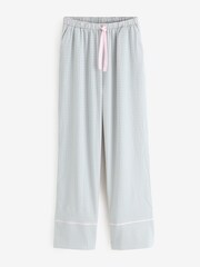 Threadbare Blue Peter Pan Collar Long Pyjama Set - Image 7 of 8