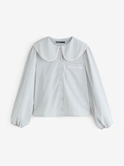 Threadbare Blue Peter Pan Collar Long Pyjama Set - Image 8 of 8