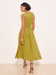 Lipsy Dropped Aysm Waist Mesh Sleeveless Midi Dress - Imagem 5 de 5