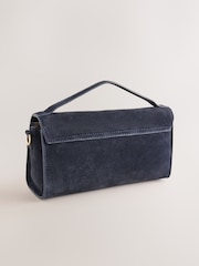 Navy Leather Top Handle Bag - Image 5 of 8