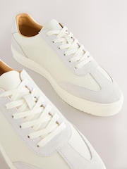 White Smart Casual Trainers - Image 3 of 5