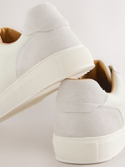 White Smart Casual Trainers - Image 4 of 5