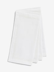 White Washed Cotton Set of 4 Napkins - Image 3 of 3