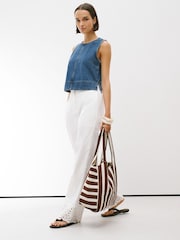 Azul medio - Denim Shell Top - Imagen 3 de 8