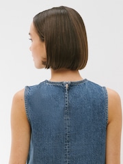 Azul medio - Denim Shell Top - Imagen 5 de 8