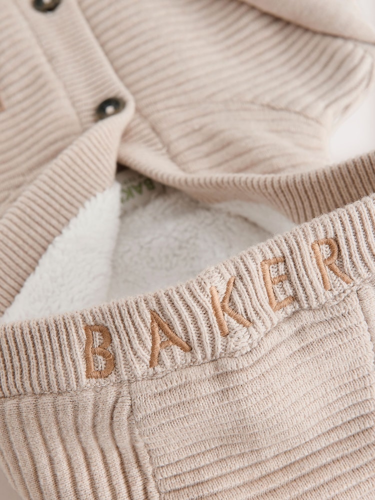 Baker by Ted Baker Stone Knitted Romper With Hoodie - Image 12 of 12 Baker by Ted Baker Stone Knitted Romper With Hoodie - Image 12 of 12