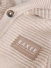 Baker by Ted Baker Stone Knitted Romper With Hoodie - Image 5 of 8