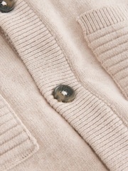 Baker by Ted Baker Stone Knitted Romper With Hoodie - Image 6 of 8