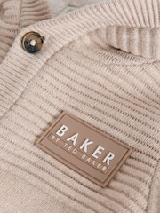 Baker by Ted Baker Stone Knitted Romper With Hoodie - Image 9 of 12