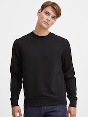 Casual Friday Black Sebastian Basic Crew Sweatshirt - Image 1 of 6