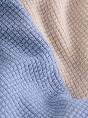 Baker by Ted Baker Blue Textured Long Sleeve Sweat Top and Joggers 4 Piece Set - Image 5 of 11