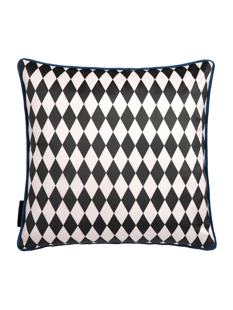 Laurence Llewelyn-Bowen Teal Goddess Velvet Filled Cushion - Image 5 of 5