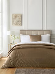 Appletree Taupe Harlan Velvet Filled Cushion - Image 2 of 3