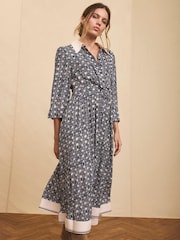 Mint Velvet Print Midi Shirt Dress - Bild 1 von 8