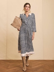 Mint Velvet Print Midi Shirt Dress - Bild 3 von 8