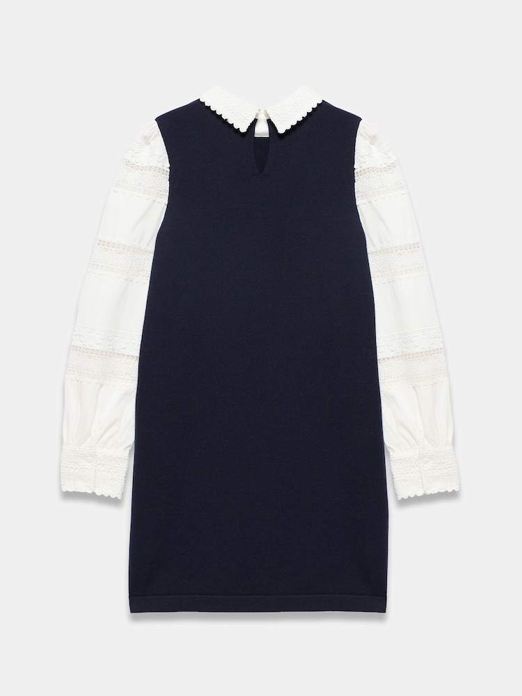 Mint Velvet Woven Sleeve Mini Dress - תמונה 8 מתוך 8