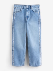 Mint Velvet Blue Wash Side Trim Boyfriend Jeans - Image 9 of 9