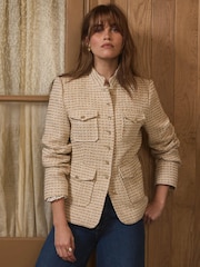 Mint Velvet Boucle Pocket Detail Jacket - Imaginea 3 din 7