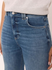 Mint Velvet Blue Wash Flared Jeans - Image 3 of 6