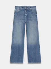 Mint Velvet Blue Wash Flared Jeans - Image 5 of 6