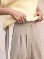 بنطلون برِجل واسعة مخطّط من الجنب من Mint Velvet - Image 5 of 7