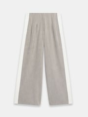 بنطلون برِجل واسعة مخطّط من الجنب من Mint Velvet - Image 6 of 7