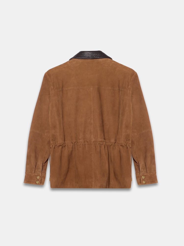 Mint Velvet Brown Suede Barn Jacket - Image 8 of 8 Mint Velvet Brown Suede Barn Jacket - Image 8 of 8