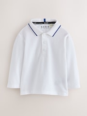 Baker by Ted Baker Navy Textured Dungaree and Polo Shirt Set - Image 3 of 8