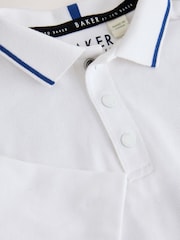 Baker by Ted Baker Navy Textured Dungaree and Polo Shirt Set - Image 6 of 8
