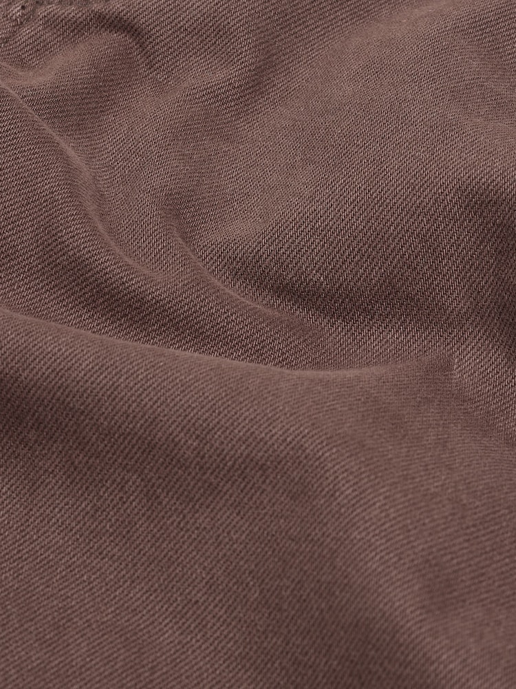 Chocolate Brown Maternity Barrel Leg Denim Jeans - Image 8 of 8