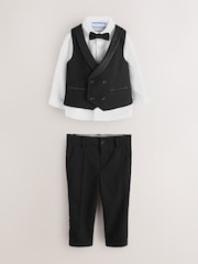 Baker by Ted Baker Black Waistcoat Shirt And Trousers Set - Image 8 of 20