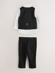Baker by Ted Baker Black Waistcoat Shirt And Trousers Set - Image 9 of 20