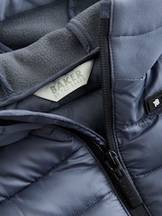 Baker by Ted Baker Charcoal Grey Neoprene Padded Coat - Image 4 of 8