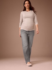 Grey Maternity 90s Straight Leg Denim Jeans - Image 2 of 9