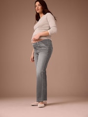 Grey Maternity 90s Straight Leg Denim Jeans - Image 3 of 9