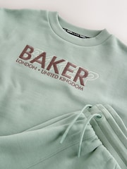 Baker by Ted Baker Sage Green Baker by Ted Baker Oversized Sweatshirt and Wide Leg Joggers Set - Image 13 of 16