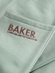 Baker by Ted Baker Sage Green Baker by Ted Baker Oversized Sweatshirt and Wide Leg Joggers Set - Image 16 of 16