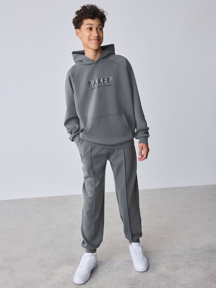 Baker by Ted Baker Sivi preveliki Dukserica sa kapuljačom i Set Donjeg dela trenerke za ronjenje - Slika 1 od 17 Baker by Ted Baker Sivi preveliki Dukserica sa kapuljačom i Set Donjeg dela trenerke za ronjenje - Slika 1 od 17