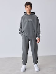 Baker by Ted Baker Sivi preveliki Dukserica sa kapuljačom i Set Donjeg dela trenerke za ronjenje - Slika 2 od 17
