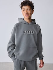 Baker by Ted Baker Sivi preveliki Dukserica sa kapuljačom i Set Donjeg dela trenerke za ronjenje - Slika 3 od 17