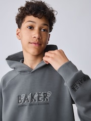 Baker by Ted Baker Sivi preveliki Dukserica sa kapuljačom i Set Donjeg dela trenerke za ronjenje - Slika 8 od 17