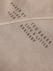 Песочный - Комплект Baker by Ted Baker: свободное худи с принтом и широкие джоггеры - Изображение 11 13